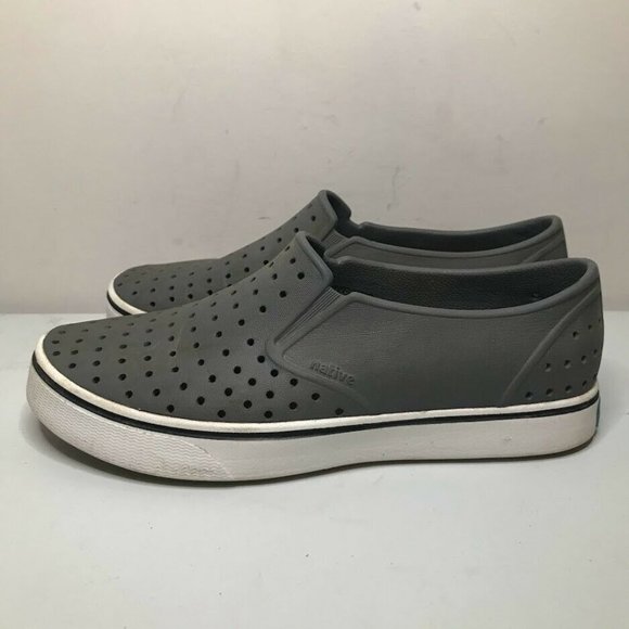 Native Miles Slip On Shoe Womens 10 Mens 8 Gray Perforated Outdoor Comfort - Picture 3 of 8